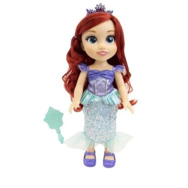 Imagem de Brinquedo Infantil Boneca Princesas Articulada Ariel 38cm Multikids - 