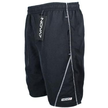 Imagem de Short Bermuda Calção Tactel Masculino Elástico Cordão Academia Treino 