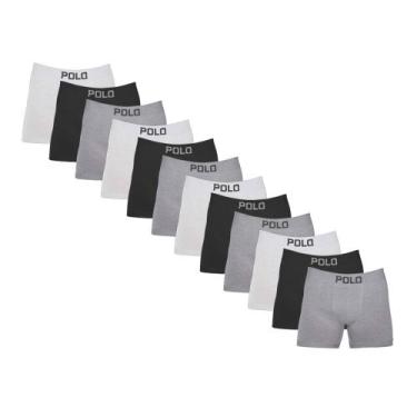 Imagem de Kit 12 Cuecas Boxer Cotton Polo 781 Algodão Sortido - POLO STAR, Sorti