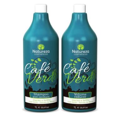 Imagem de Escova Progressiva De Café Verde Natureza Cosméticos 2x1000ml - Nature