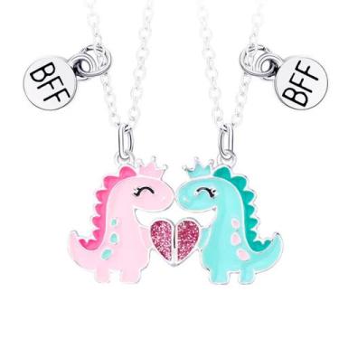 Imagem de Colar Melhores Amigas Best Friend Amizade Dinossauro Bff Par - Things 