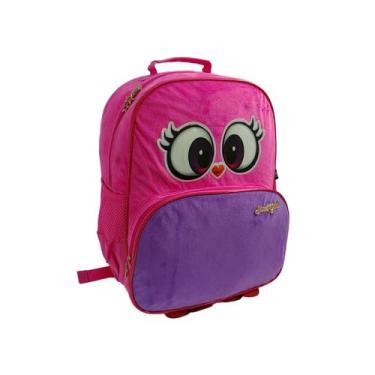 Imagem de Mochila de costas escolar infantil corujinha camurça pequena sweet gir