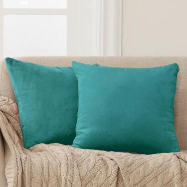 Imagem de Almofada Suede 50x50cm Turquesa - FASTLAR