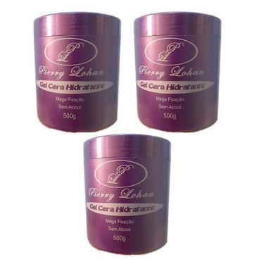 Imagem de Gel Cera Pierry Lohan 3x500g - Gel para Penteados