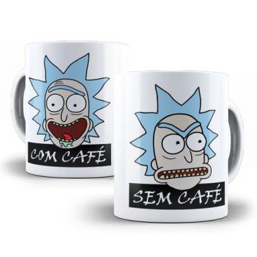 Imagem de Caneca Rick Rick e Morty Com Café Sem Café Porcelana - Tio da Caneca