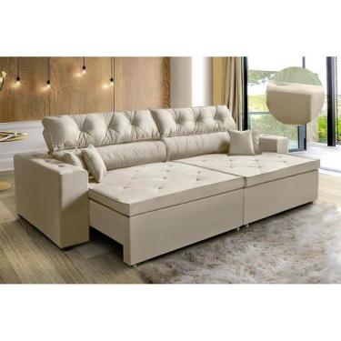 Imagem de  Sofá New Austin 2,02 m Retrátil Reclinável com Molas -Sofá na Web, Be