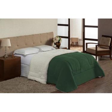 Imagem de Coberdrom Queen Size Dupla Face Sherpa com Mantinha - Davy Enxovais, V