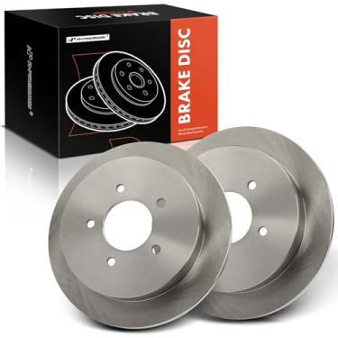 Imagem de A-Premium Rotores de freio a disco sólido traseiro de 334 mm compatíveis com modelos selecionados da Ford & Lincoln - F-150 F150 1999, Expedition 1997-2000, Navigator 1998-2000, conjunto de 2 peças
