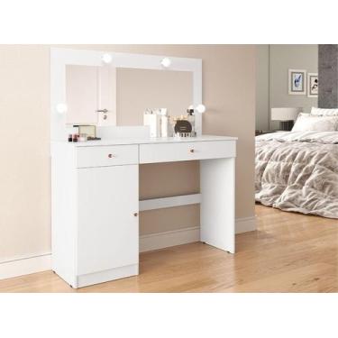 Imagem de Penteadeira Camarim Diamante Branco Acetinado - Patrimar