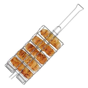 Imagem de Grelha Para Pão de Alho e Milho Verde Espeto Para Assar e Grelhar 5 Pã