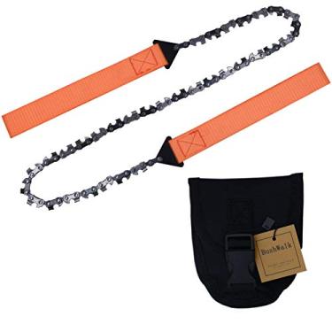Imagem de Motosserra de bolso de 61 cm com 33 lâminas de dentes afiados, ferramentas de serra compactas manuais, equipamento de sobrevivência para acampamento, mochila, caminhadas, caça, corte de árvores,