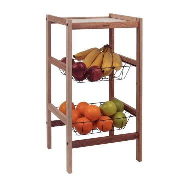 Imagem de Fruteira Utilínea Em Madeira Mista Com Estante E 2 Cestos - Tramontina 13559072