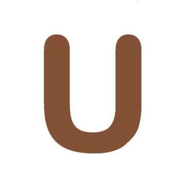 Imagem de Letras em EVA Alfabeto Marrom - 14cm - Extra Festas, U