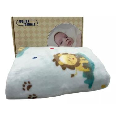 Imagem de Cobertor Flannel Kyor Bebê Menino Jolitex Estampado Azul, Azul