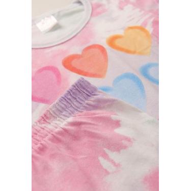 Imagem de Pijama Infantil Menina Tie Dye - Serpasantos Confeccoes Ltda, 2, Rosa 