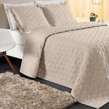 Imagem de Colcha Casal King Size Agata Bordada 200 Fios SuperElegante - De Luca 