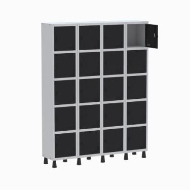Imagem de Armário Guarda Volume Locker Roupeiro 4 Vãos 20 Portas GR304/20 Light 
