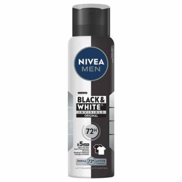 Imagem de Desodorante Masculino Aerosol NIVEA MEN - Invisible for Black & White