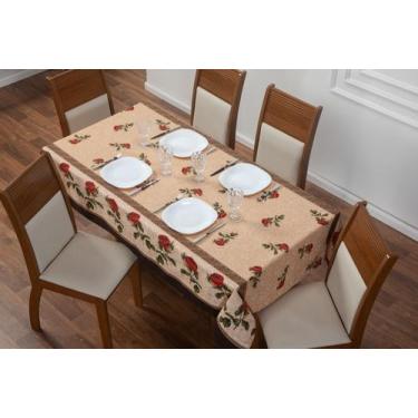 Imagem de Toalha Natal Mesa Retangular Linhão 3,00m X 1,50m 8 Lugares Cores - Fl