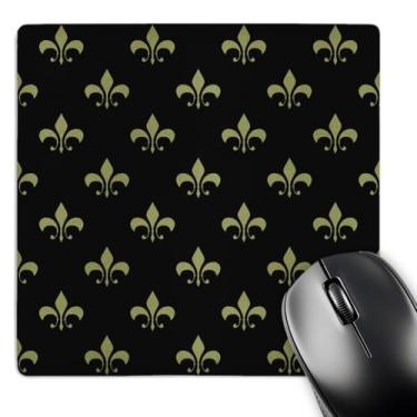 Imagem de 3dRose Mouse pad LLC 20 x 20 x 0,63 cm, flor de lis dourada (mp_22342_1)