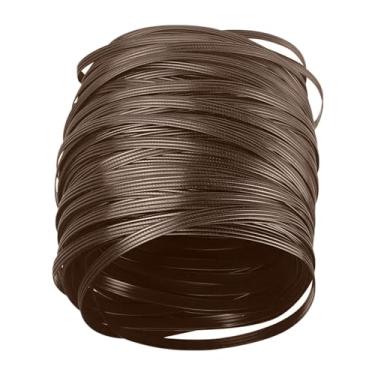 Imagem de KingBra Kit de reparo de vime de 50 m/0,5 kg, suprimentos de reparo de vime, material de tecelagem de vime de plástico plano para móveis de pátio de vime, sofá, cadeira, conserto e cesta de