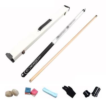 Imagem de Bastão de taco de sinuca de 147 cm, bastão de sinuca, taco de bilhar de bordo canadense, taco de sinuca profissional para esportes de mesa de sinuca, 18 ~ 600 ml (Um taco de sinuca + acessórios +