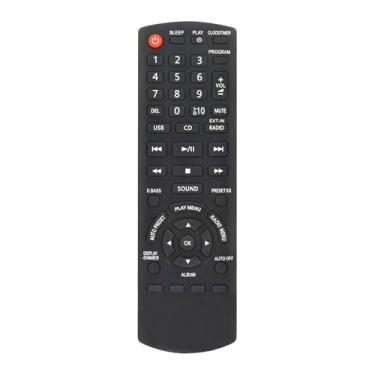 Imagem de AULCMEET N2QAYB000639 Novo controle remoto de substituição adequado para sistema de áudio estéreo Panasonic Compact CD SA-PM20OPR-S SA-PM200PU-S SC-HC15 SC-HC15EB-K SC-HC15EG-K SC-HC15EP-K