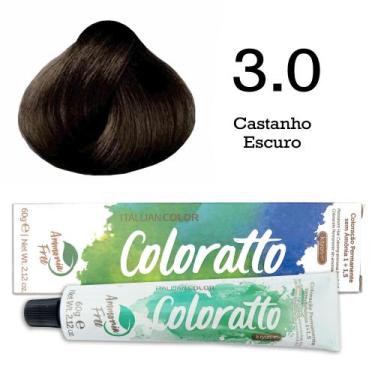 Imagem de Coloração Coloratto 3.0 Castanho Escuro  Itallian Color