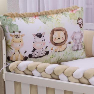 Imagem de Kit Berço Americano Estampa Sublimada 10 peças Enxoval Bebê - AVM Enxo