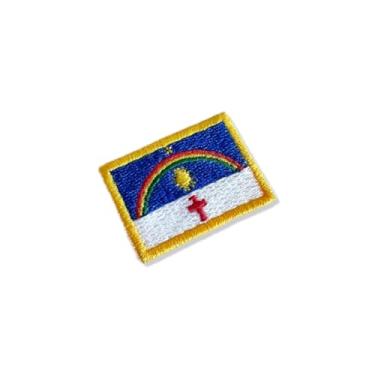 Imagem de BE0420-031 Bandeira Pernambuco Patch Bordado 3,8×2,5cm (A-Termo adesivo ou costura.)