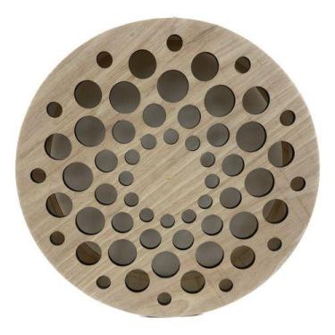 Imagem de Carretilha De Madeira Para Pipa 61 Cm  Multifuros 24 Poleg. - Fabricaç