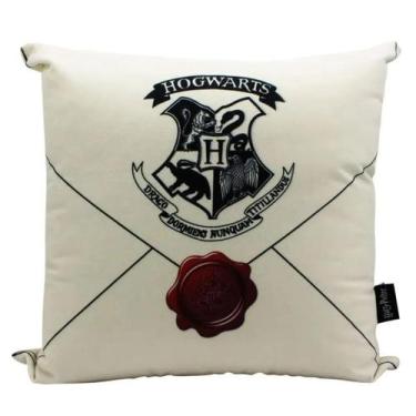 Imagem de Almofada De Fibra Veludo 40 Cm Carta Hogwarts - Harry Potter