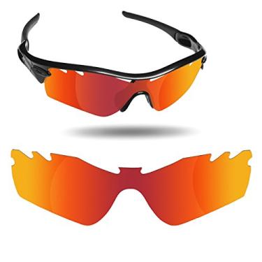 Imagem de Fiskr Lentes de reposição anti-água salgada para óculos de sol Oakley Radar Path ventilados -, Vermelho, Medium