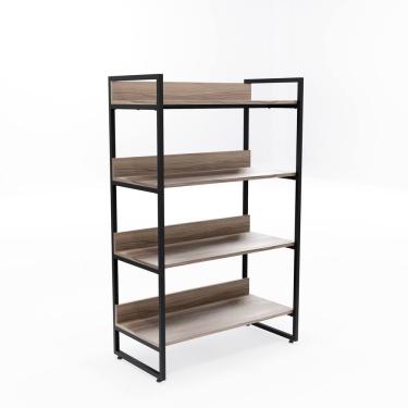Imagem de Estante Desmontável 4 Prateleiras - Preto e Malaga