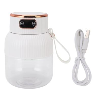 Imagem de Copo Portátil de Grande Capacidade Com Espremedor Elétrico Destacável Multifuncional para Reuniões, Uso Familiar, 600ml (WHITE)