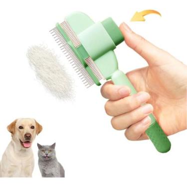 Imagem de Pente  Aço Inoxidável Animais Estimação Lavável  Resistente - fabiane 