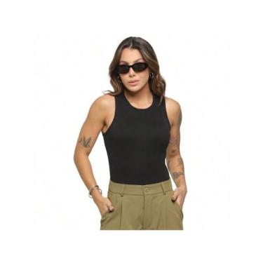 Imagem de Regata Feminina Básica em Canelado Costas Fechadas Slim - Audax Brasil