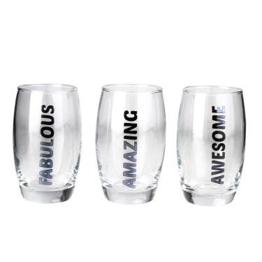 Imagem de Jogo de Copos Salto com 3 Peças 280ml - A\CASA