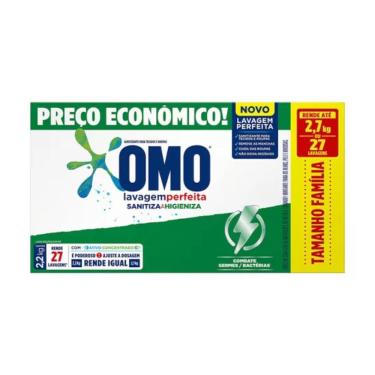 Imagem de Lava Roupa OMO Lavagem Perfeita Sanitiza & Higieniza 2.2Kg Tamanho Família