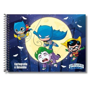 Imagem de Caderno Cartografia e Desenho Capa Dura Super Friends 80 fls Spiral