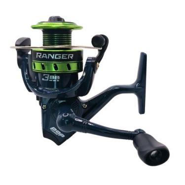 Imagem de Molinete Ranger 3 Rolamentos Pop Fishing - Jaú Pesca, Azul, 2000