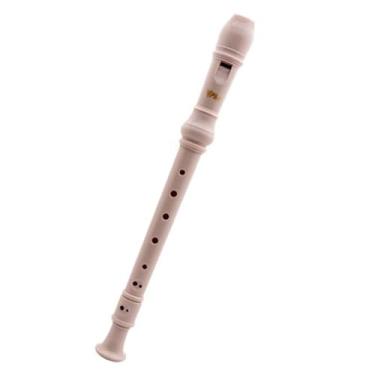 Imagem de Flauta Doce Germânica Iniciante Bege Escolar Musical PHX