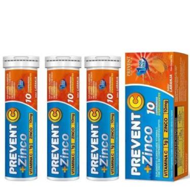 Imagem de Vitamina C + Zinco Efervescente 10 Comp - Prevent Pharma