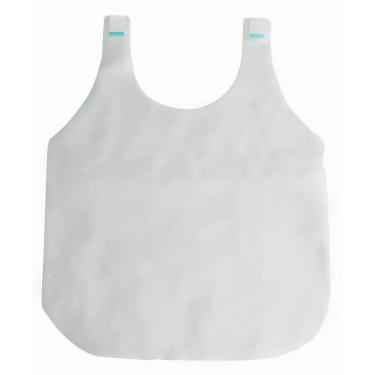 Imagem de Babador Descartável TNT Branco 30g | Restaurante 100 unids