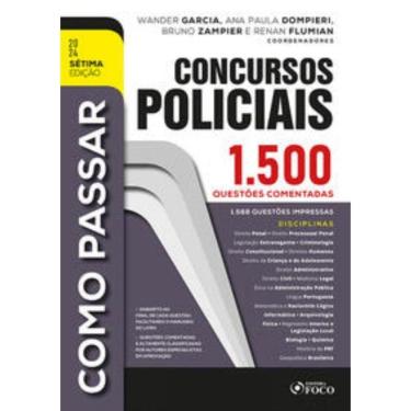 Imagem de Concursos Policiais : 1.500 Questoes Comentadas -