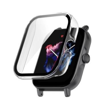 Imagem de Case Bumper Nsmart compatível com Amazfit GTS 4 Mini NEW A2035, Transp
