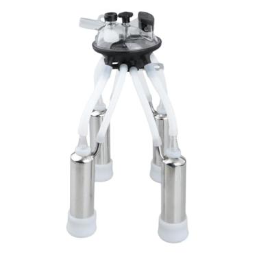 Imagem de WeiLaiKeQi Conjunto de copos de cluster de ordenha, fácil de pendurar e transportar, ordenhador de estrutura forte, Preto