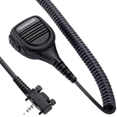 Imagem de Microfone de alto-falante com cabo reforçado para Motorola Vertex Radios VX-210 VX-410 VX-231 VX-261 VX-264 VX-351 VX-354 VX-451 VX-454 VX-459 EVX-531 EVX-534 539, conector de áudio de 3,5 mm, microfone de ombro resistente