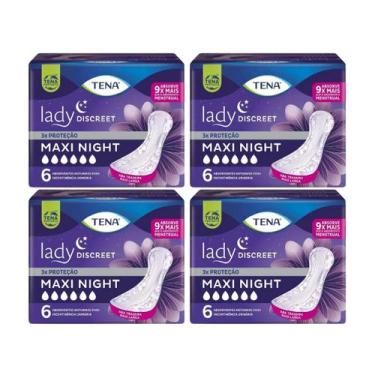 Imagem de Kit C4 Absorvente Lady Discreet Maxi Night C6 Seco  Tena - Tena - Essi