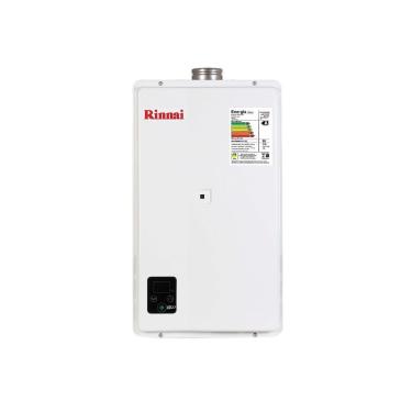 Imagem de Aquecedor De Agua A Gás Eletrônico 27l E27 Rinnai Gn Branco
